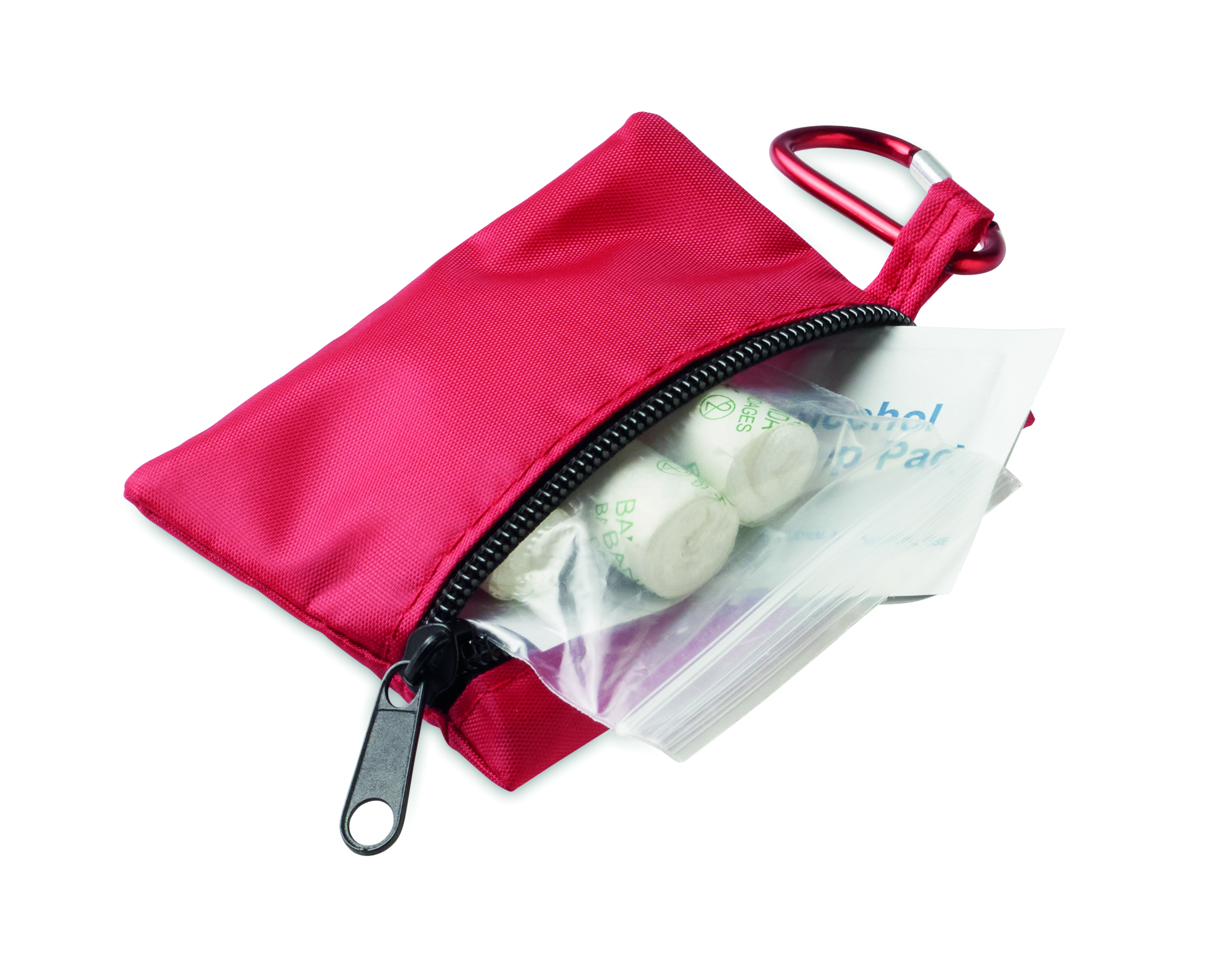 Beutel, Reißverschluss, Karabiner, Mäppchen, Medizin-Set