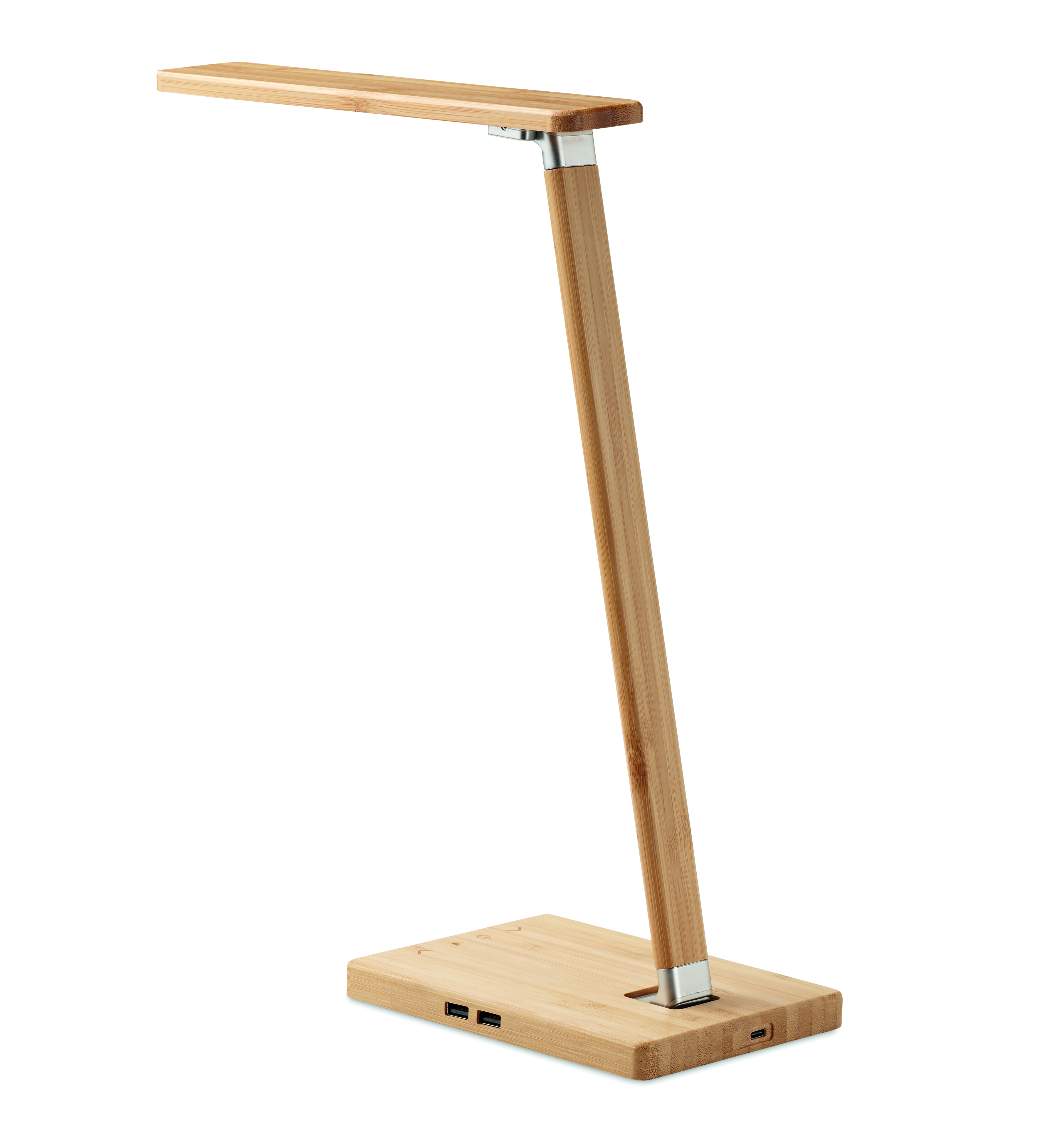 Leuchtenständer, Tischlampe, Holz, Led-Lampe, USB-C Anschluss