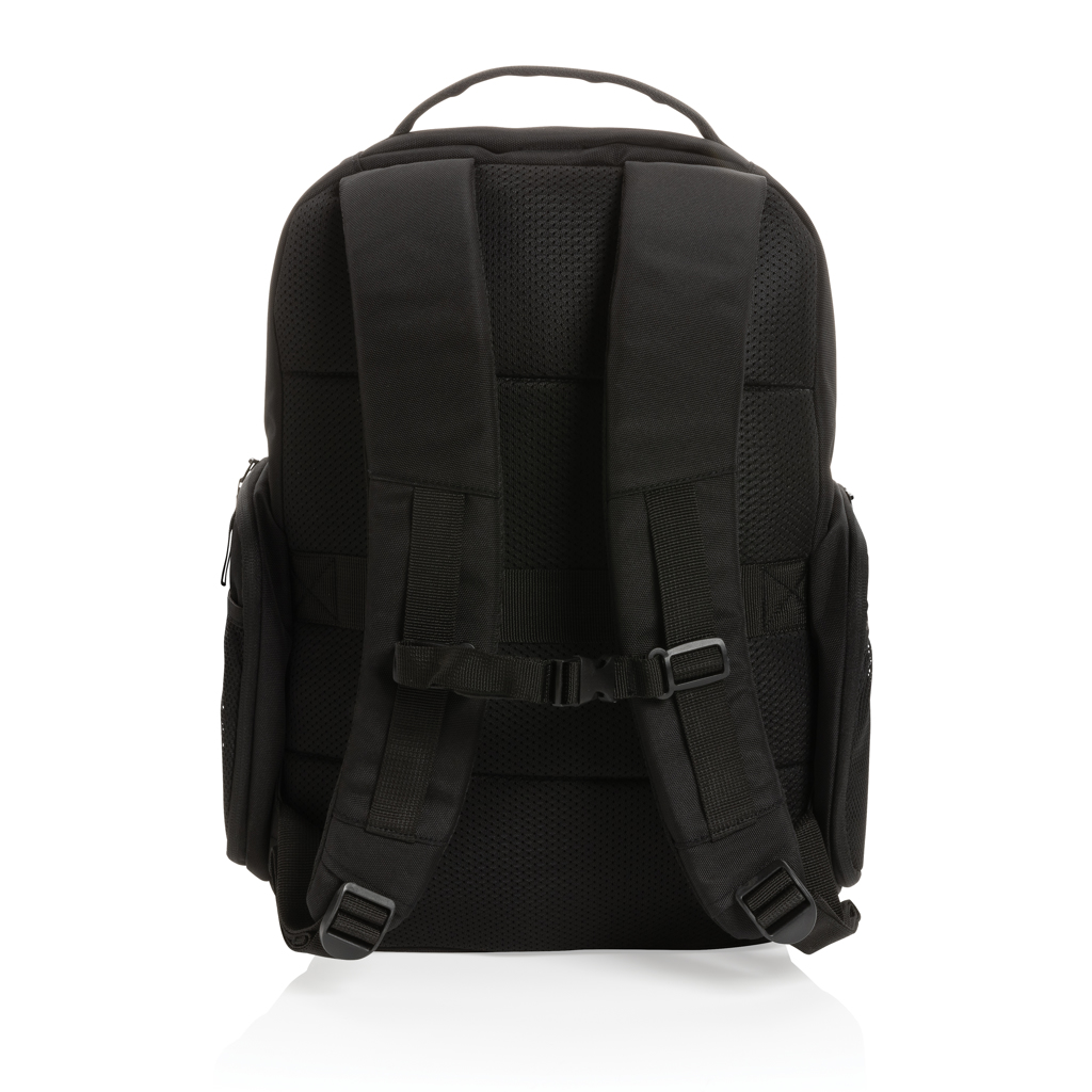 Rucksack, Rückenpolster, Schultergurte, Tragesystem, Schwarz, Rucksack, Schultergurt, Vorgeformte Rückenpolster, Nylon Schwarz, Seitentaschen, Rucksack, Schulranzen, Laptopfach, Mesh-Pads, Riemen