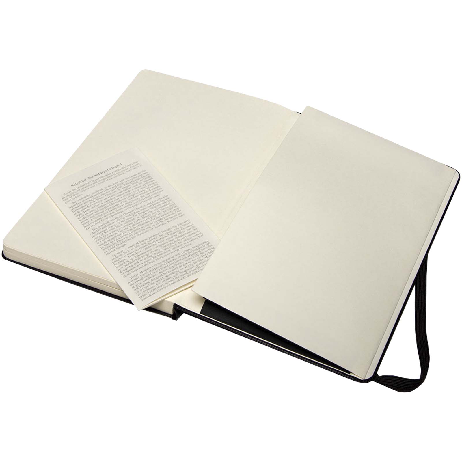 Notizbuch, Notizbuch A5, Blanko, Lederlos, Schwarz