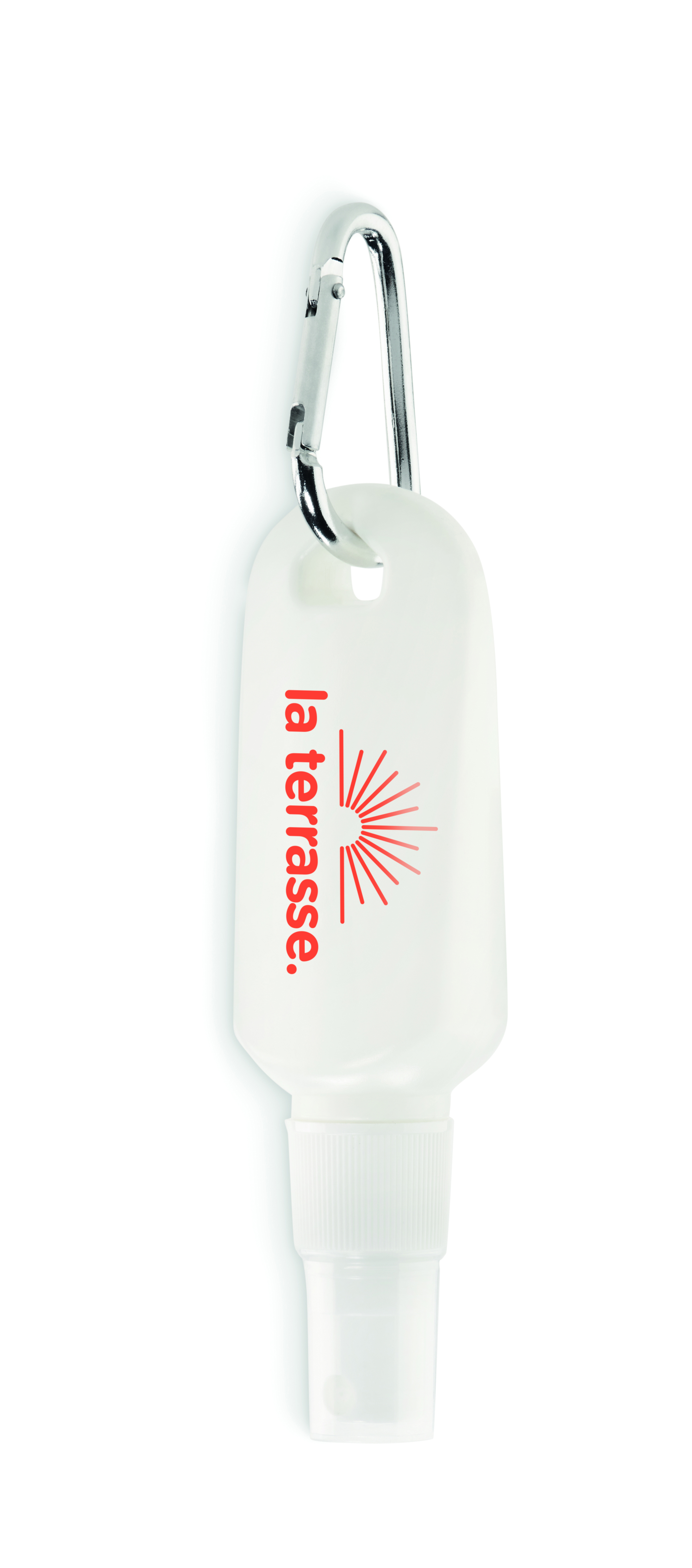 Handdesinfektion, Reisegröße, Schlüsselanhängerspender, Flasche mit Clip, Pumpflasche
