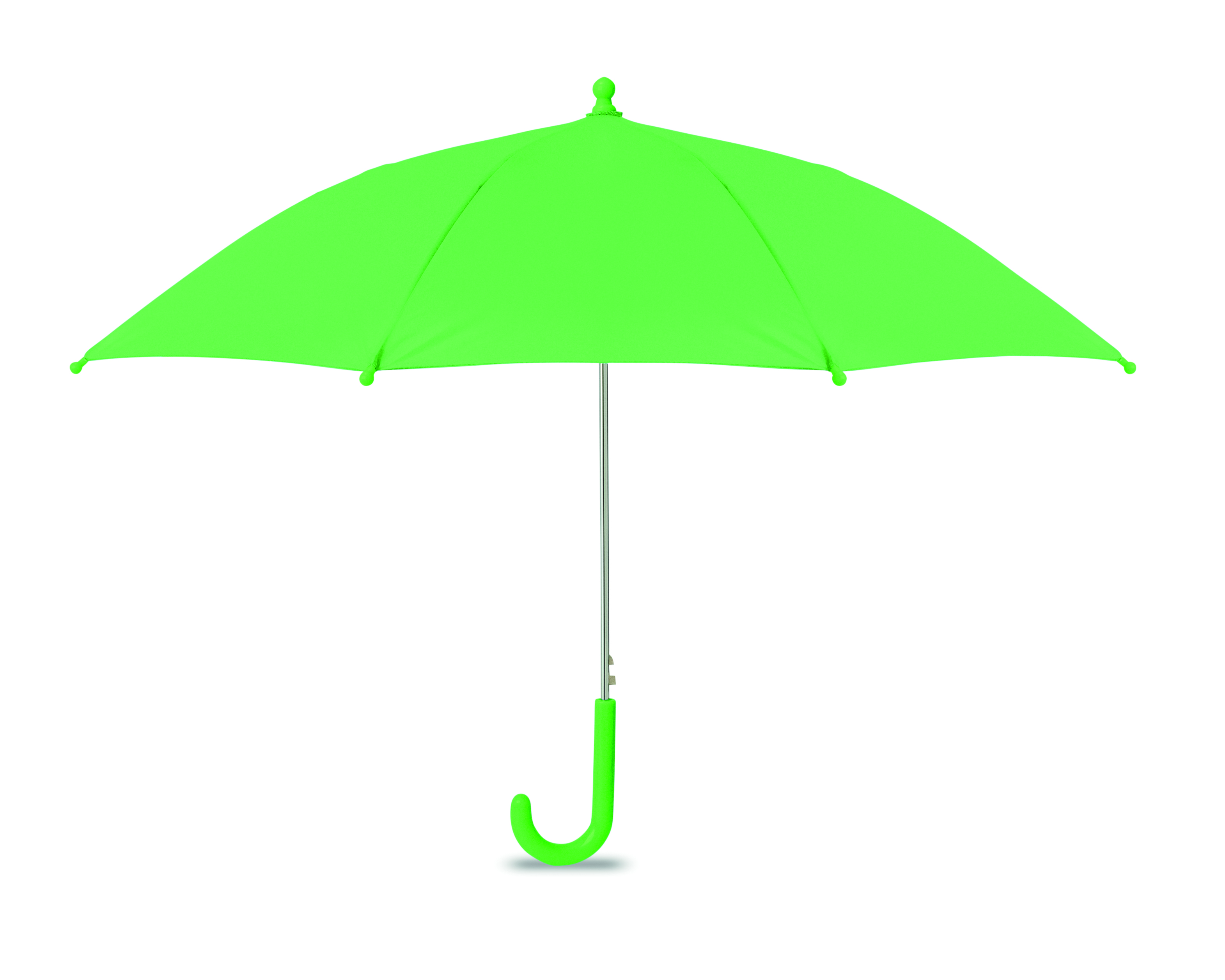 Regenschirm, Schirm, Neon-Grün, Aluminiumstiel, Gummi-Abdeckung
