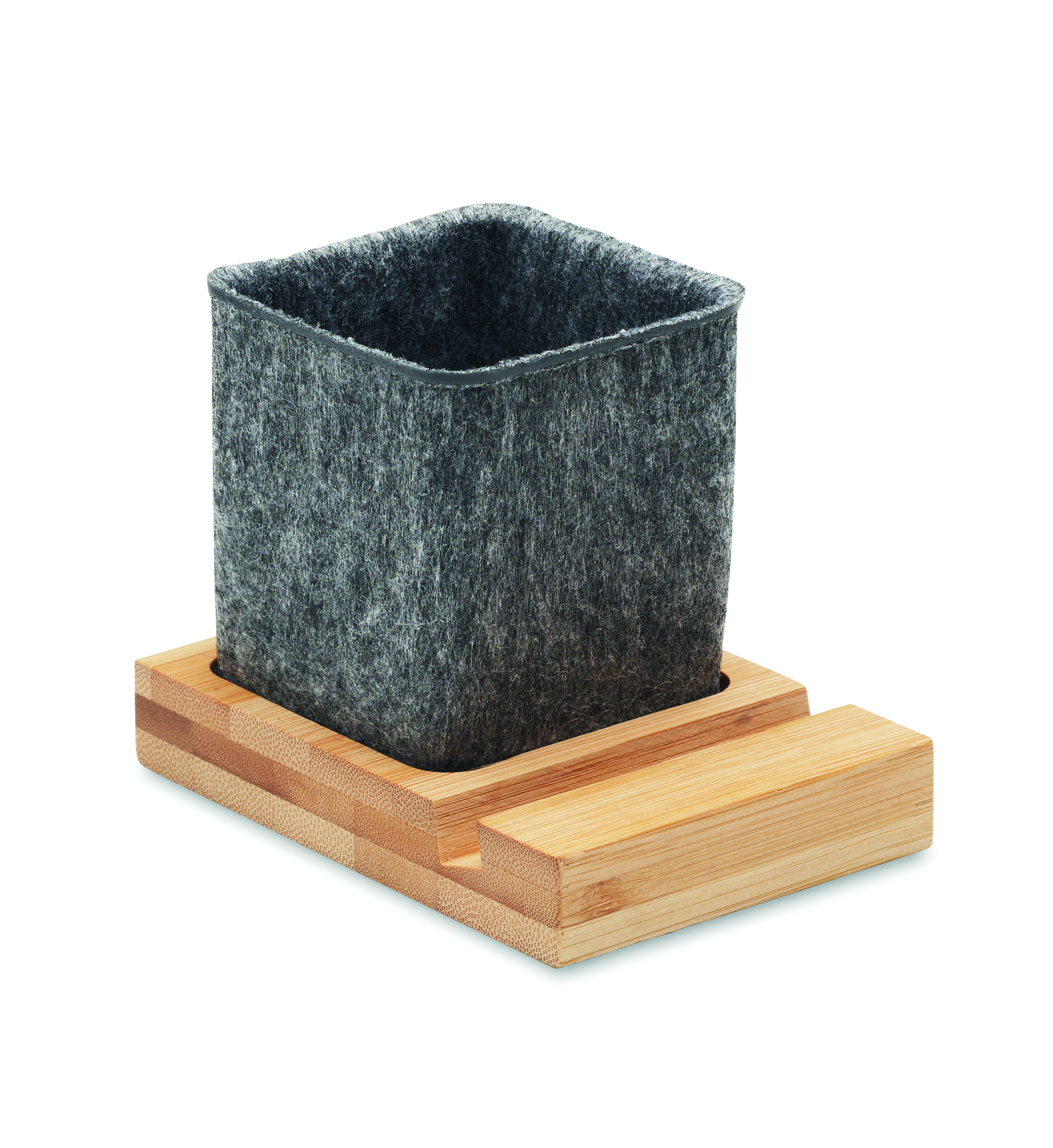 Küchenabfalleimer, Kübel aus Filz, Holzunterlage, Filzbehälter, Holzbasis, Granitbehälter, Suspender, Kohler Holzsockel, Küchenzubehör, Granit-Organizer, korken, stein, töpfchen, halter, holzbasisset, Steingefäß, Behälter, verziert, Holzfuß, quadratisch