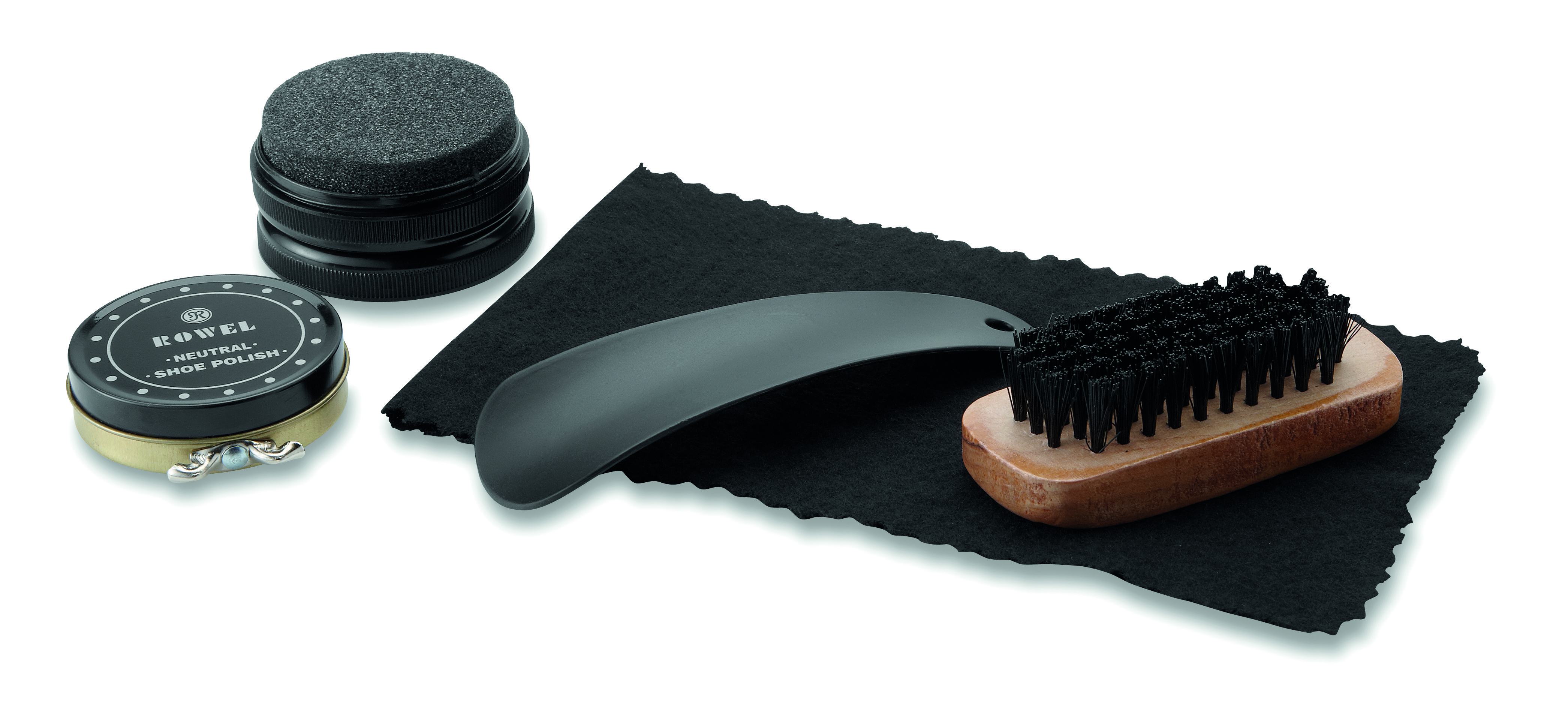Schuhputz, Schuhpflege-Set, Bürste, Poliercreme, Pflege-Set, shoe-polish, polish-kit, brush, sponge, pads, Schuhpflege-Set, Politur, Bürste, Tuch, Schuhe, Schuhpflege, Politur, Bürste, Schwamm, Kompakt