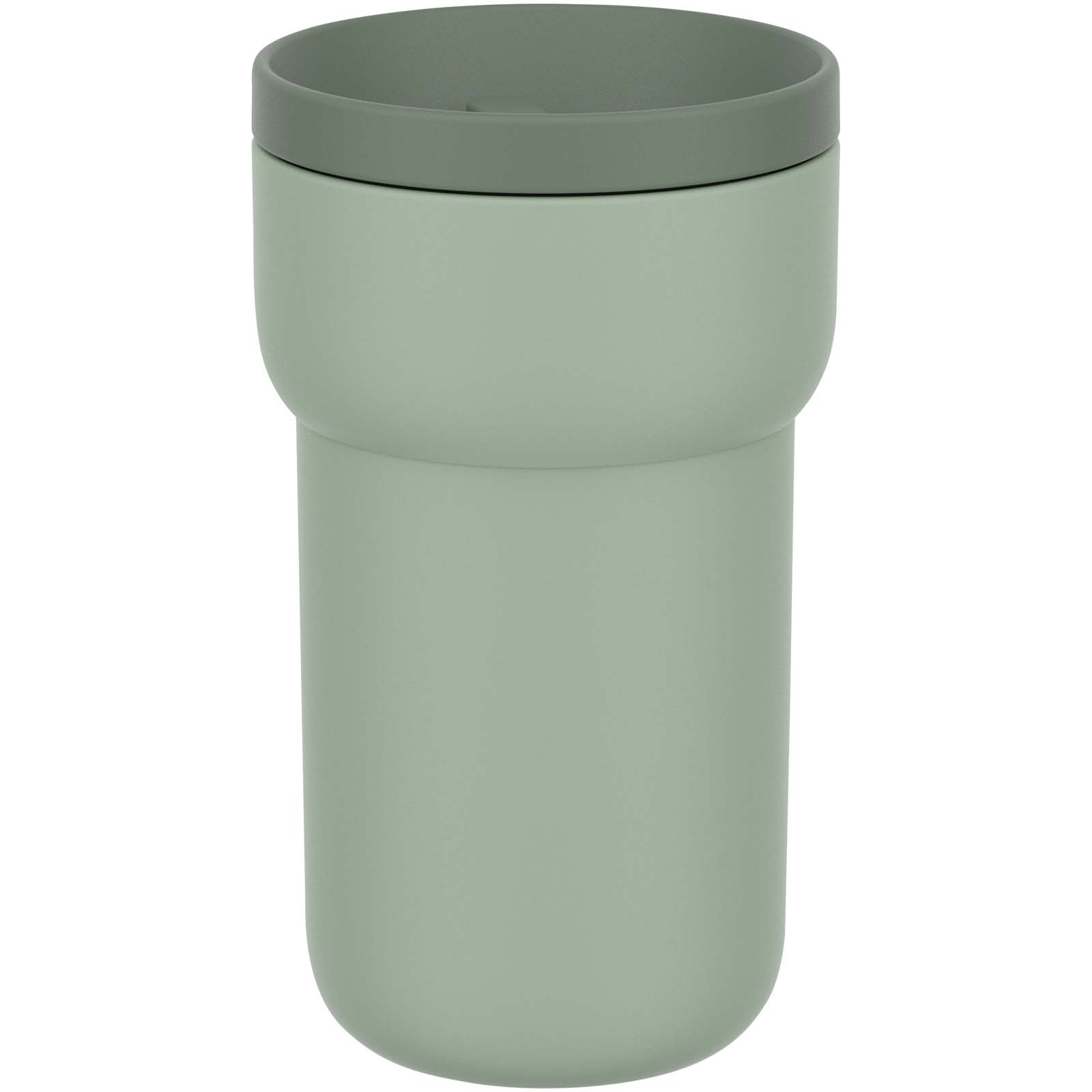 wiederverwendbare Flasche, Reisebecher, grün, Behälter, verschraubter Deckel