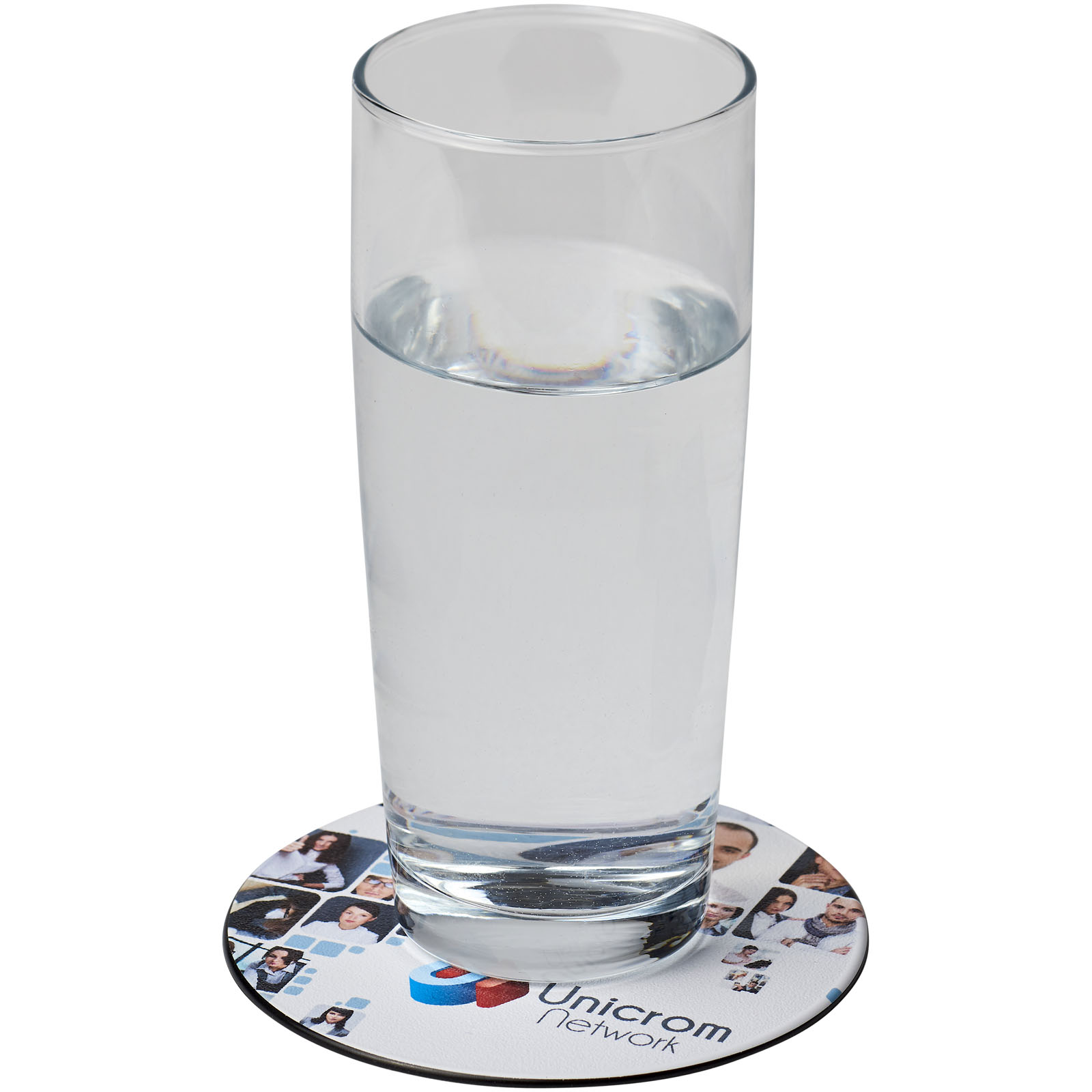 Hoch, Glas, Glasbecher, Zylindrisch, bedruckte Unterlage, glas, hochglas, trinkglas, untersetzer, transparente, glas, wasser, tasse, untersetzer, klarglas