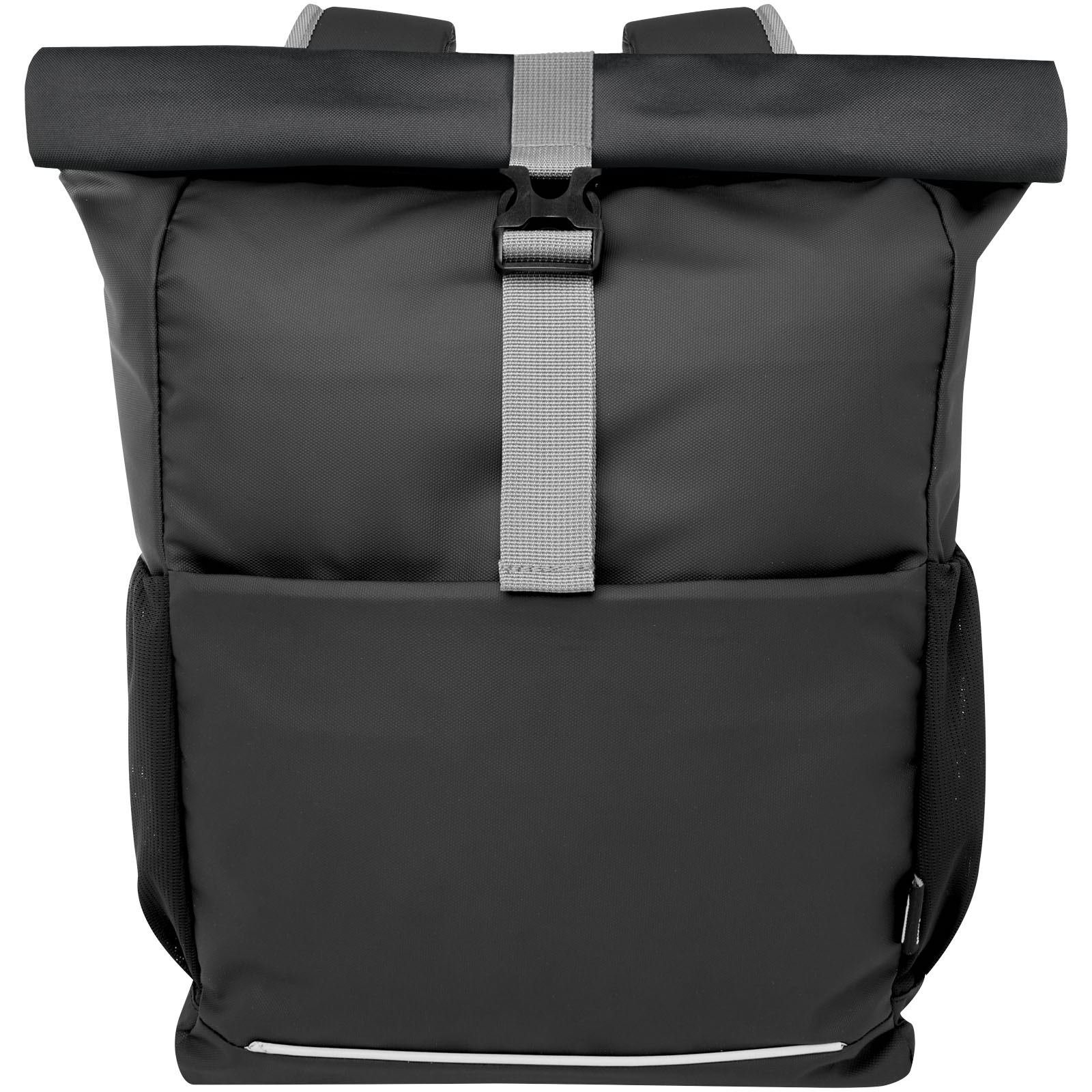 Rucksack, Rolltop, Schwarz, Vollton-Rucksack, Rolltop-Rucksack