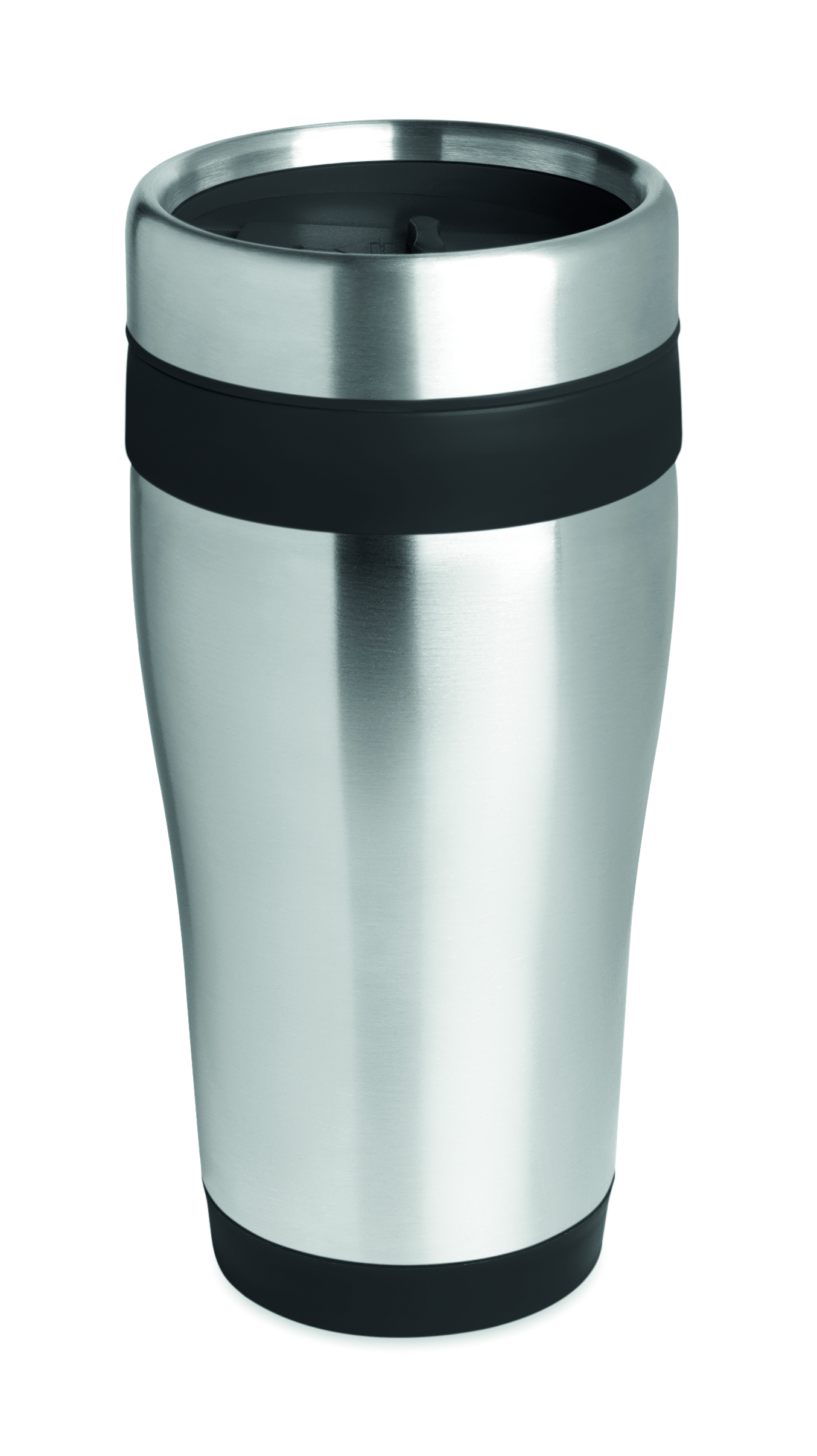 Thermobecher, Becher, Stahl, Edelstahl, schwarz