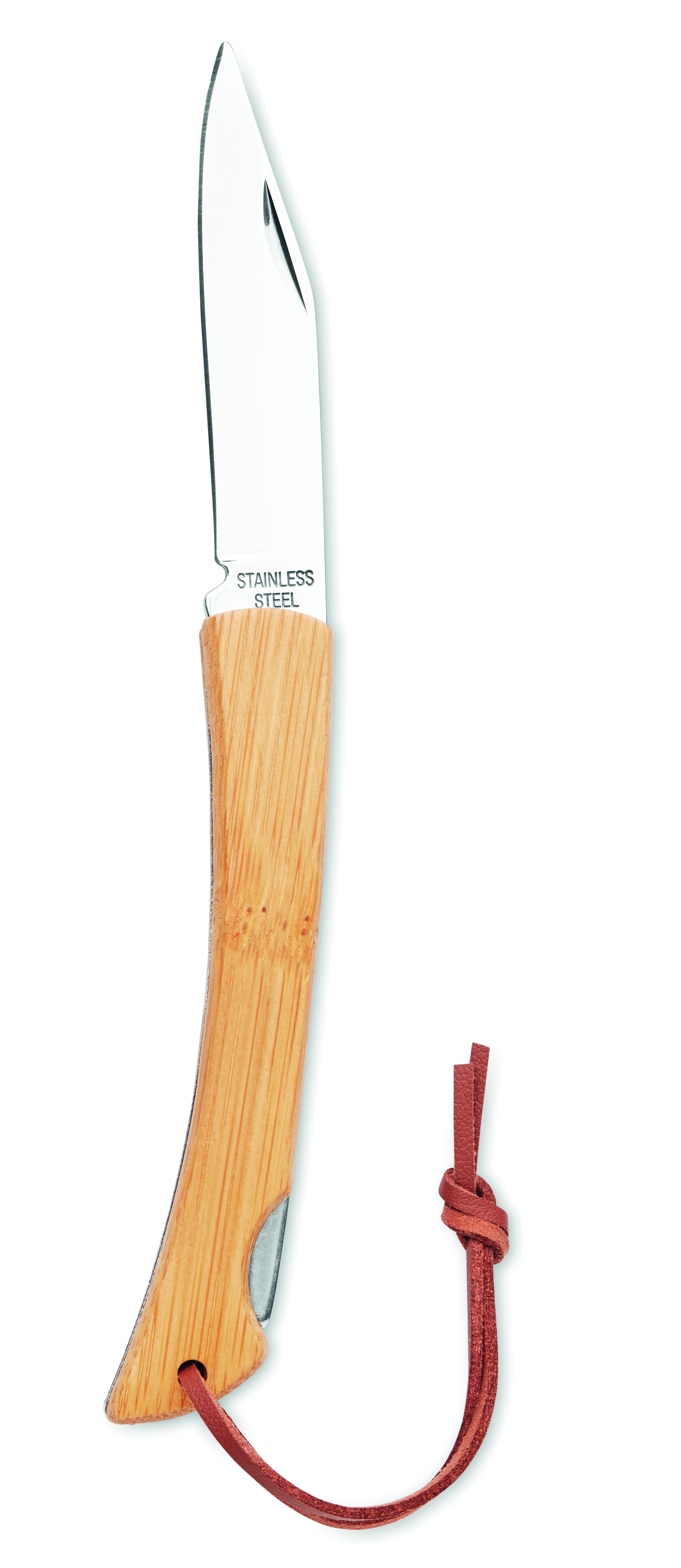 Wandmesser, Edelstahl, Holzgriff, Kordel, Küchenmesser